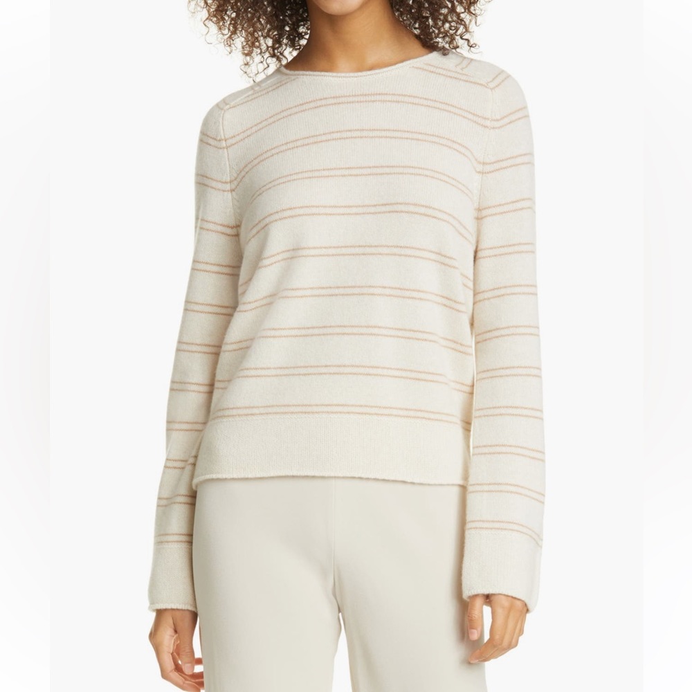 Vince stripe wool and cashmere sweater size L